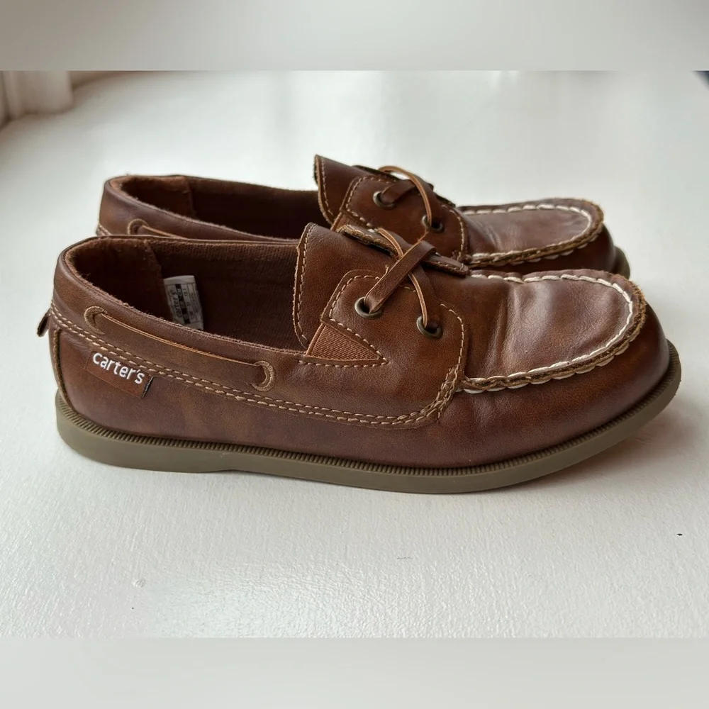 Carter's Brown Kids Boat Shoes - Picture 6 of 8